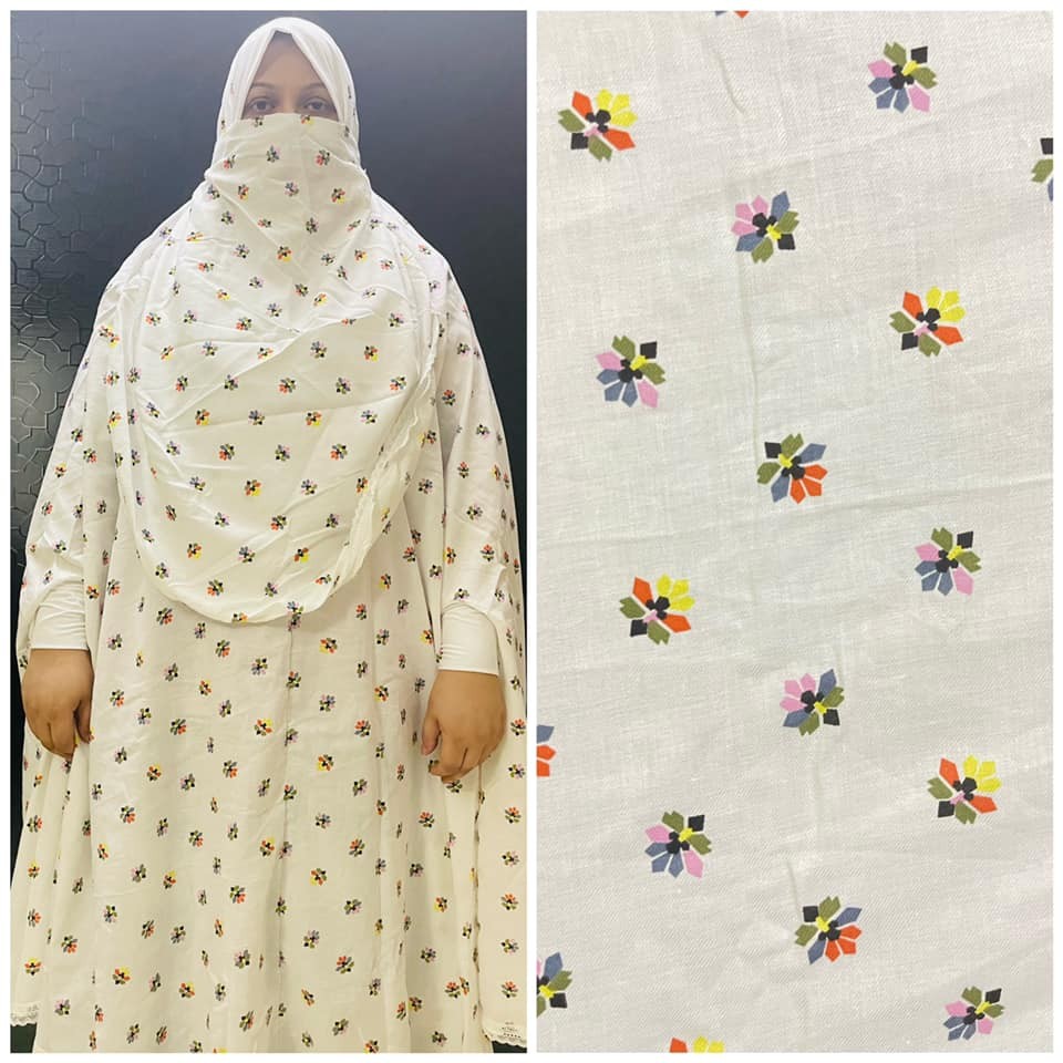 Long Cotton Khimar (Niqab)