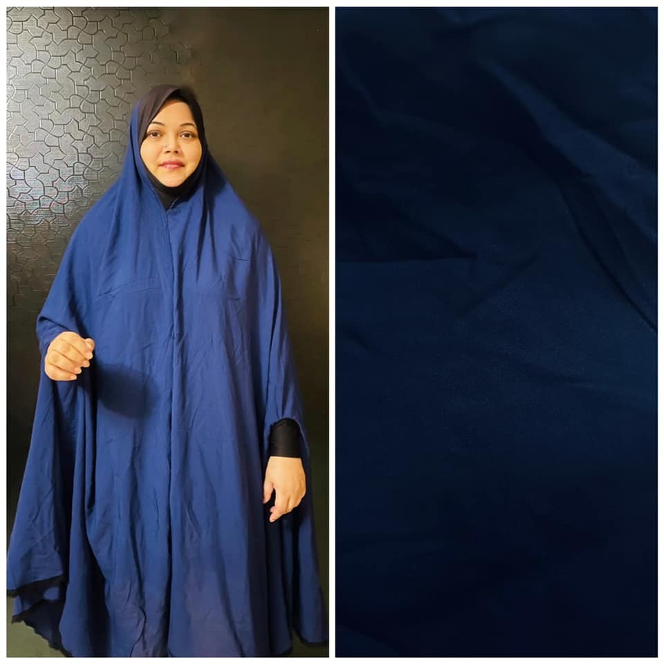 Long Linen Plain Salat khimar