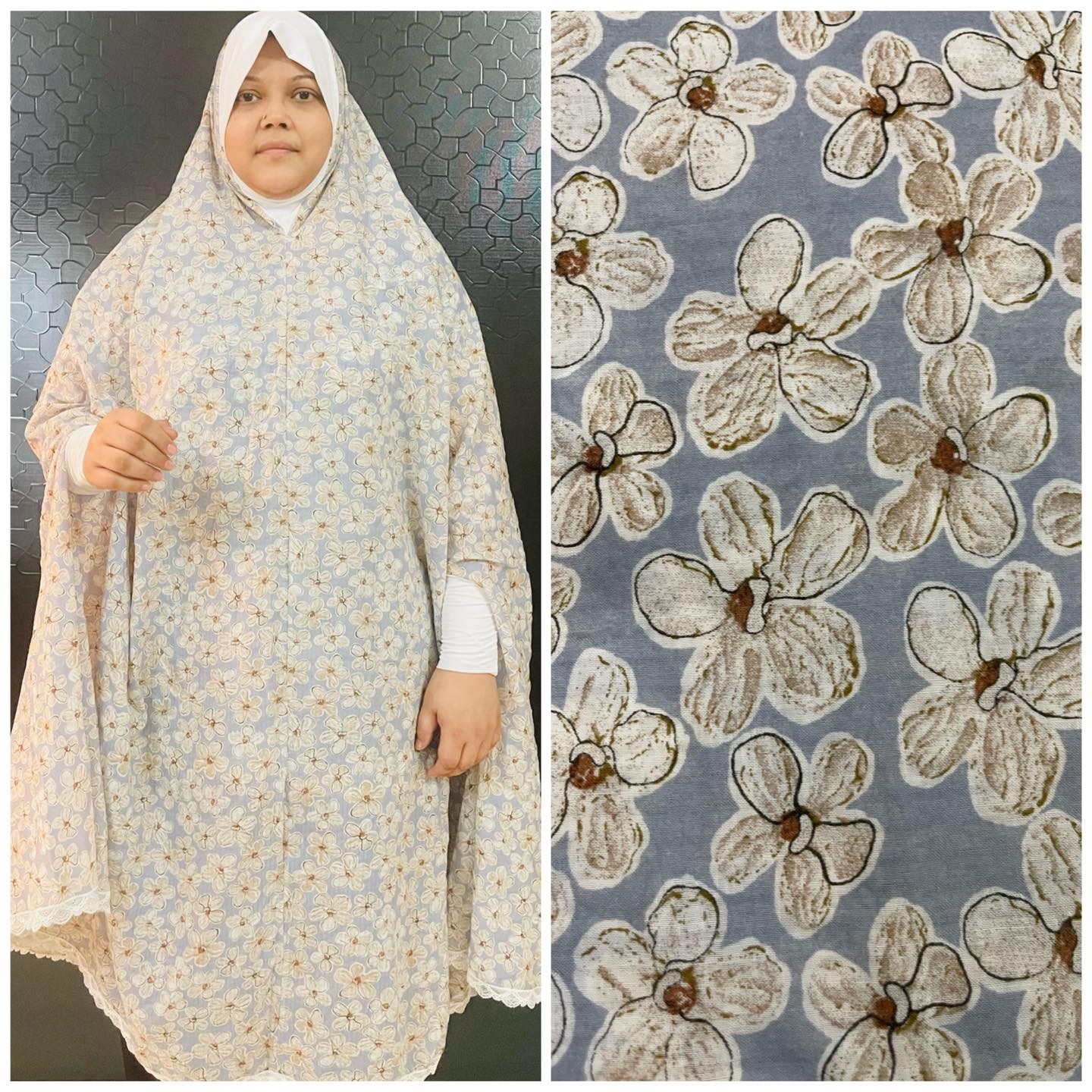 Long Cotton Salat Khimar
