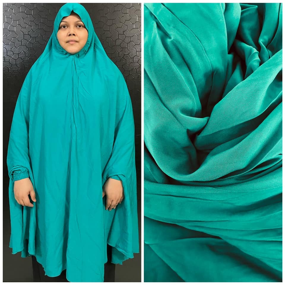 Long Linen Plain Salat khimar
