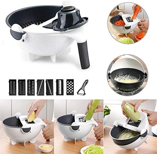Magic Vegetable Cutter With Drain Baske