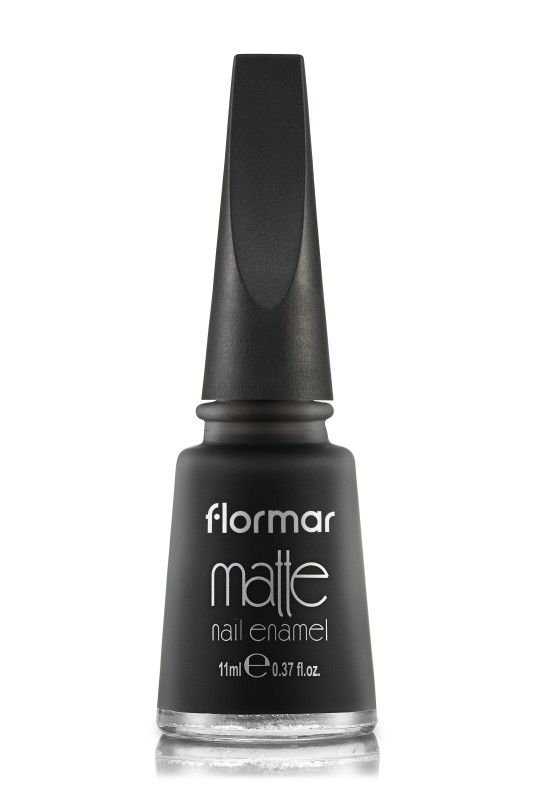 Matte Nail Enamel Flormar# M02: Satin Black