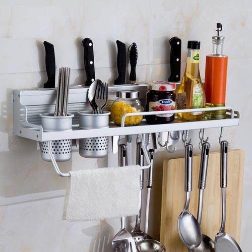 Aluminum Kitchen Rack of Wall Shelf