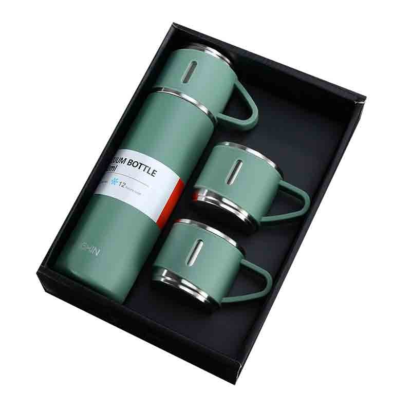 3 in 1 Vacuum Insulated Thermal Flask Set