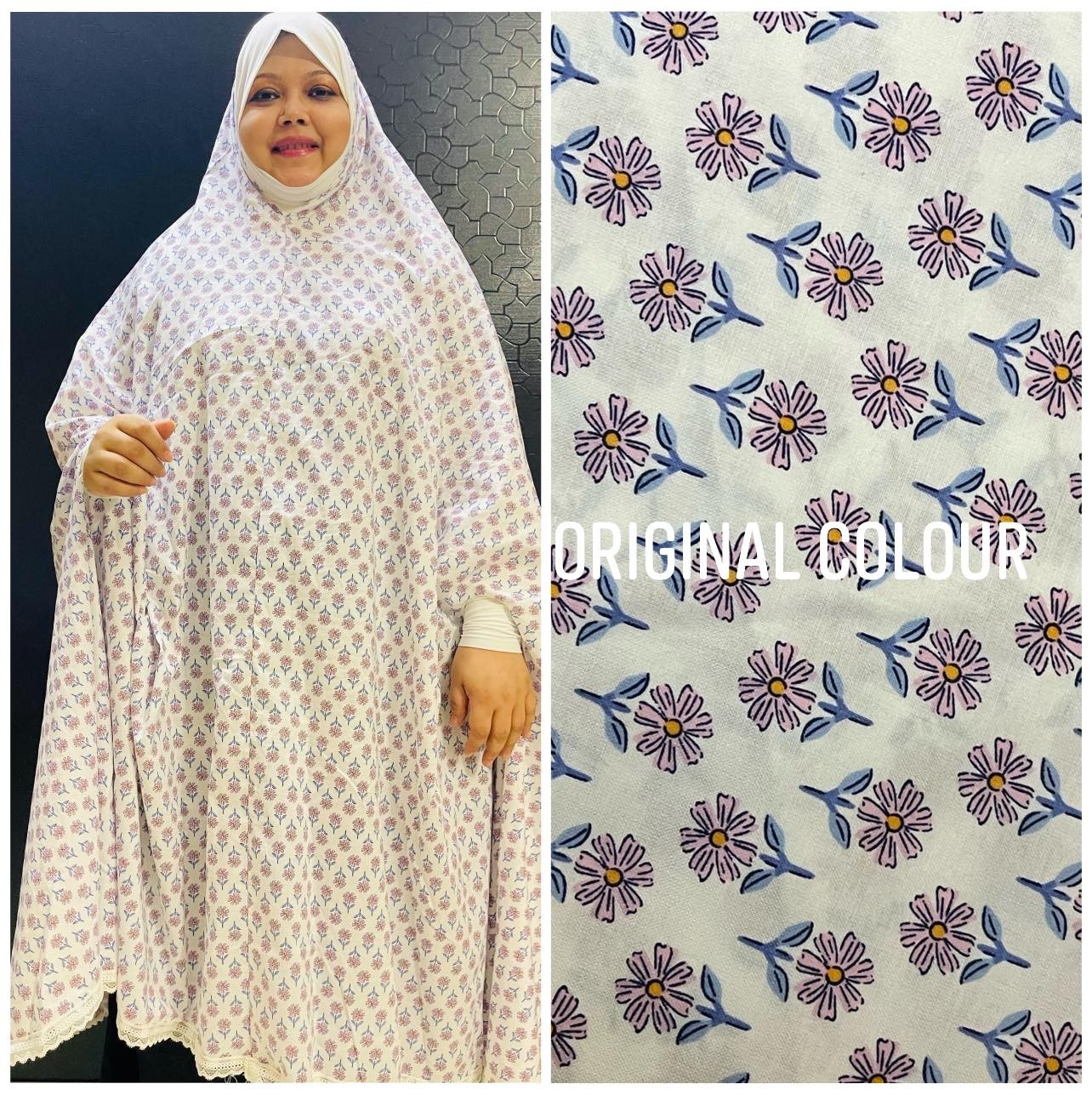 Long Cotton Salat Khimar