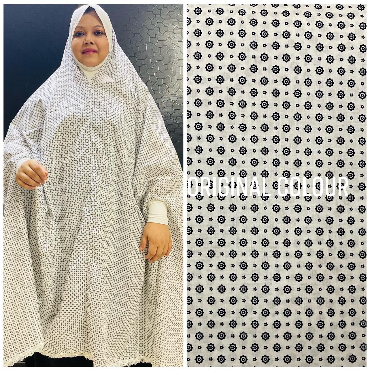 Long Cotton Salat Khimar