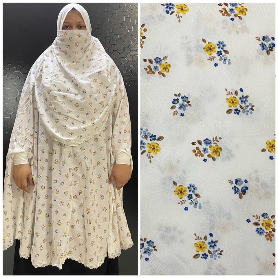 Long Cotton Khimar (Niqab)