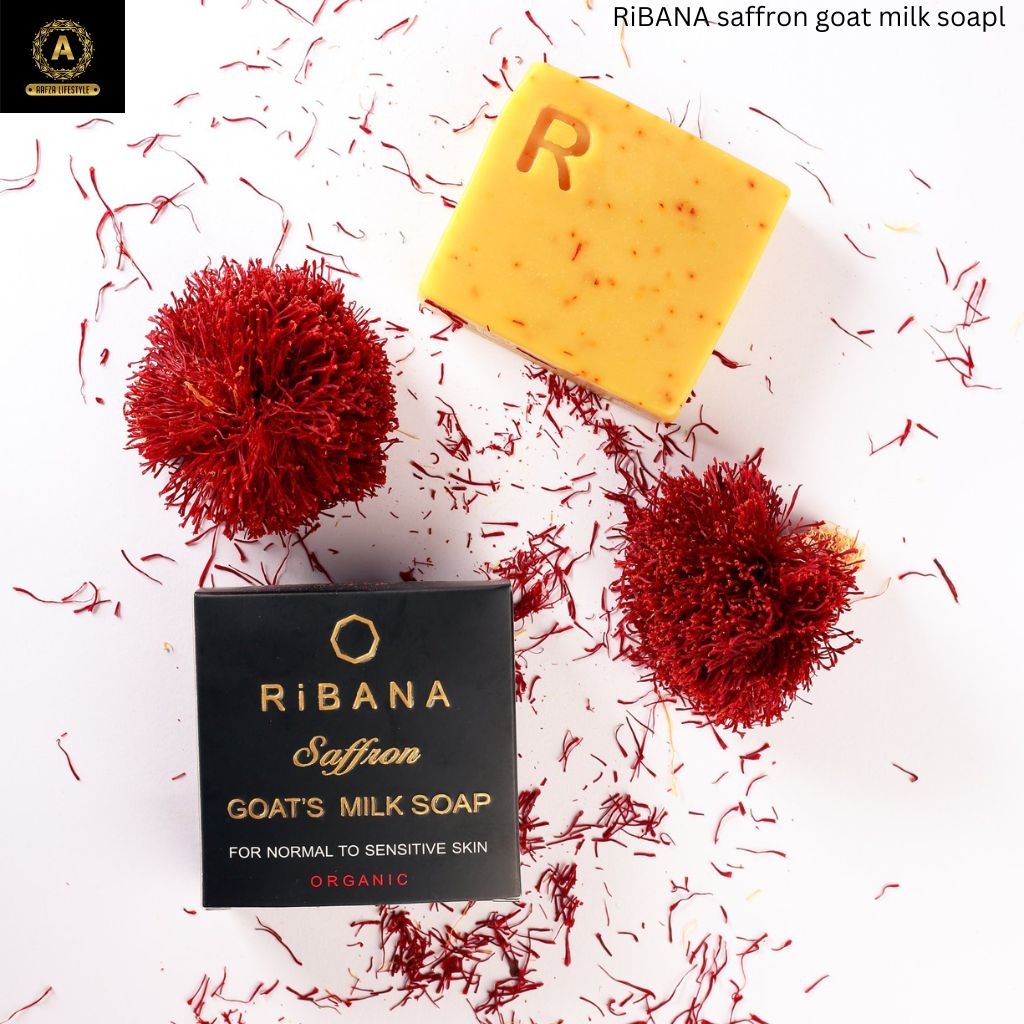 Ribana Organic Saffron Goat's Milk Beauty Soap Bar- 110gm