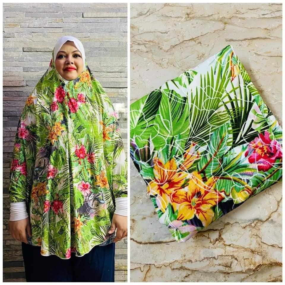 Printed Short Khimar