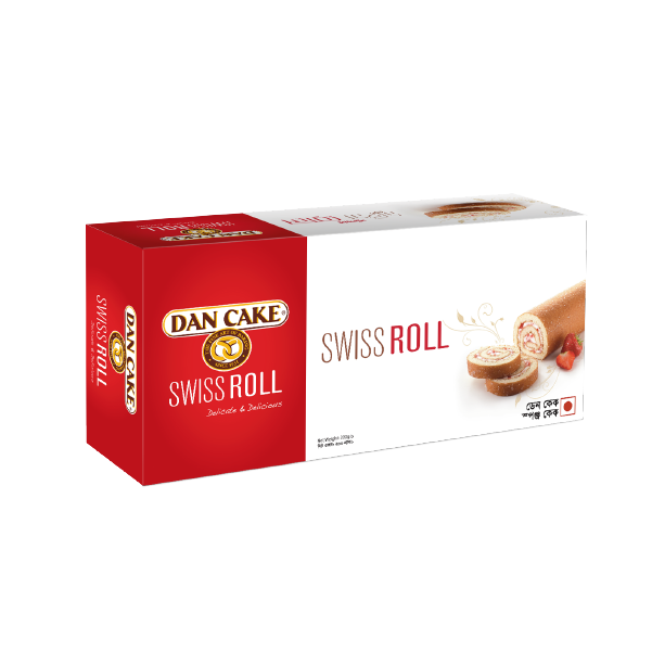 Strawberry Swiss Roll Gift Pack 200g