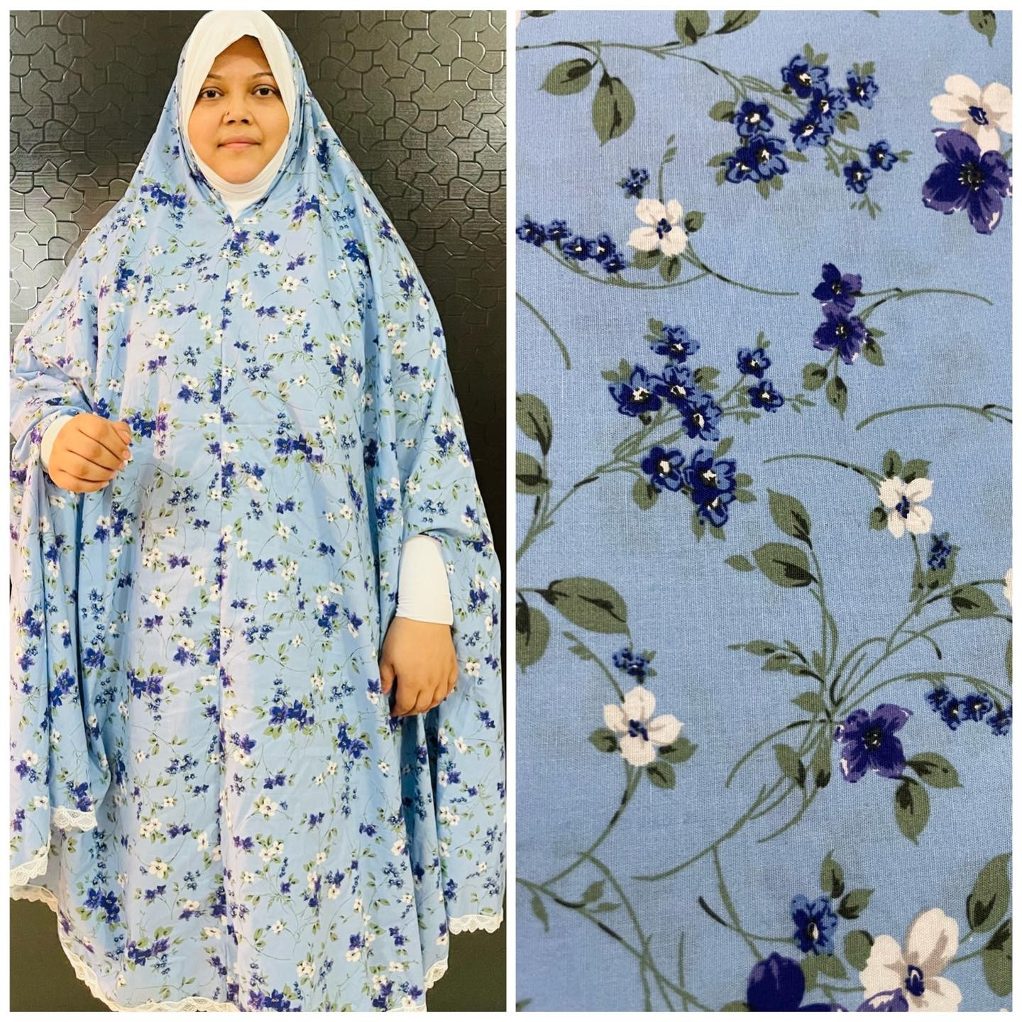 Long Cotton Salat Khimar