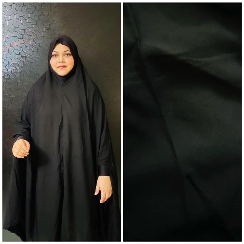 Long Linen Plain Salat khimar