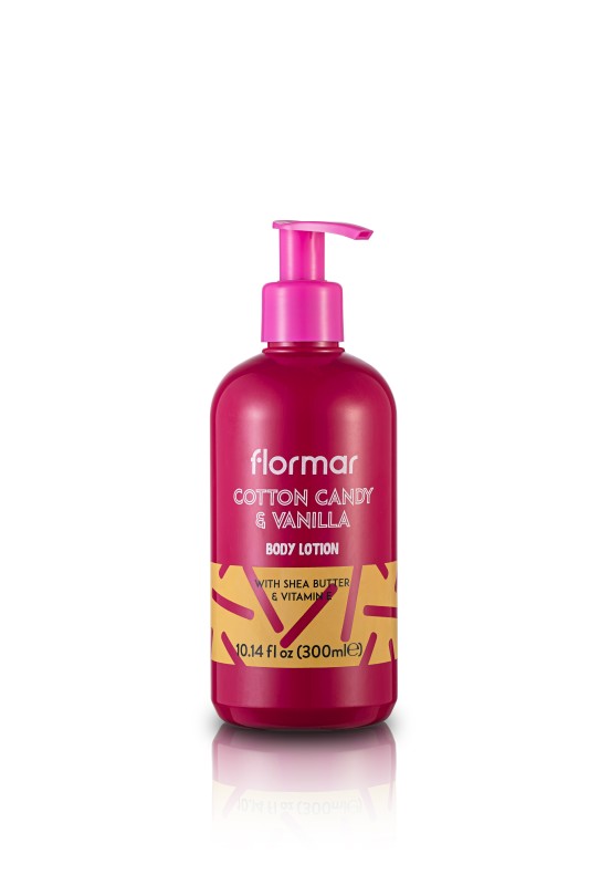 Body Lotion 300ML Flormar: Cotton Candy & Van