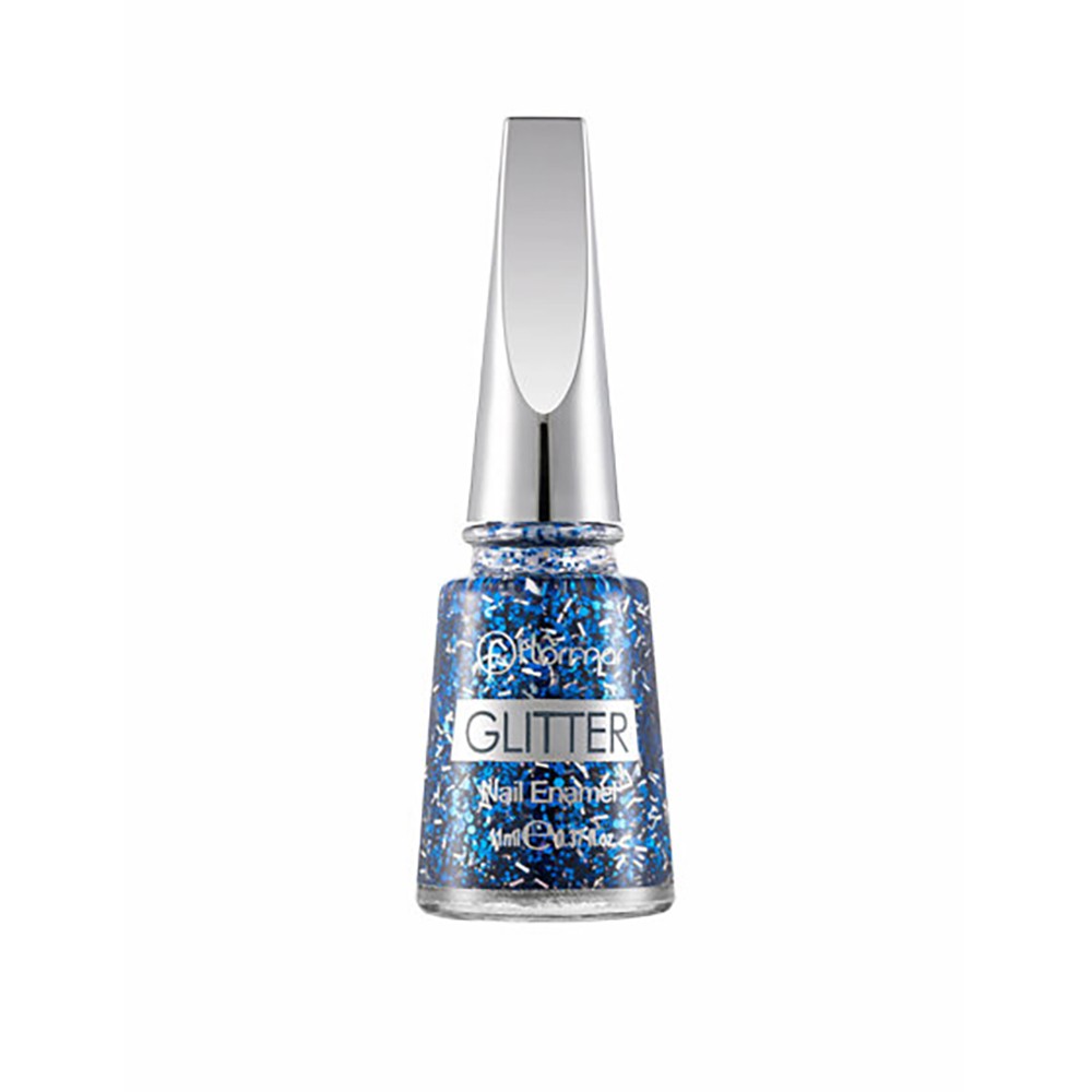 Glitter Nail Enamel Flormar# GL07: Sapphire Shine