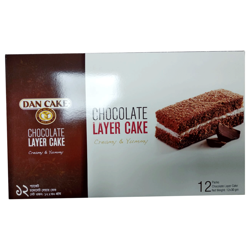 Chocolate Layer Cake 27g Gift Box (12 Pcs)