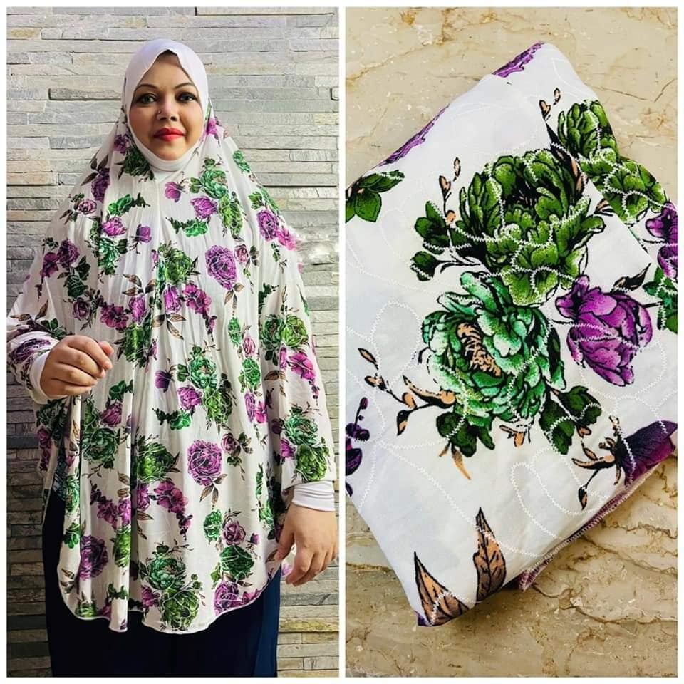 Printed Short Khimar