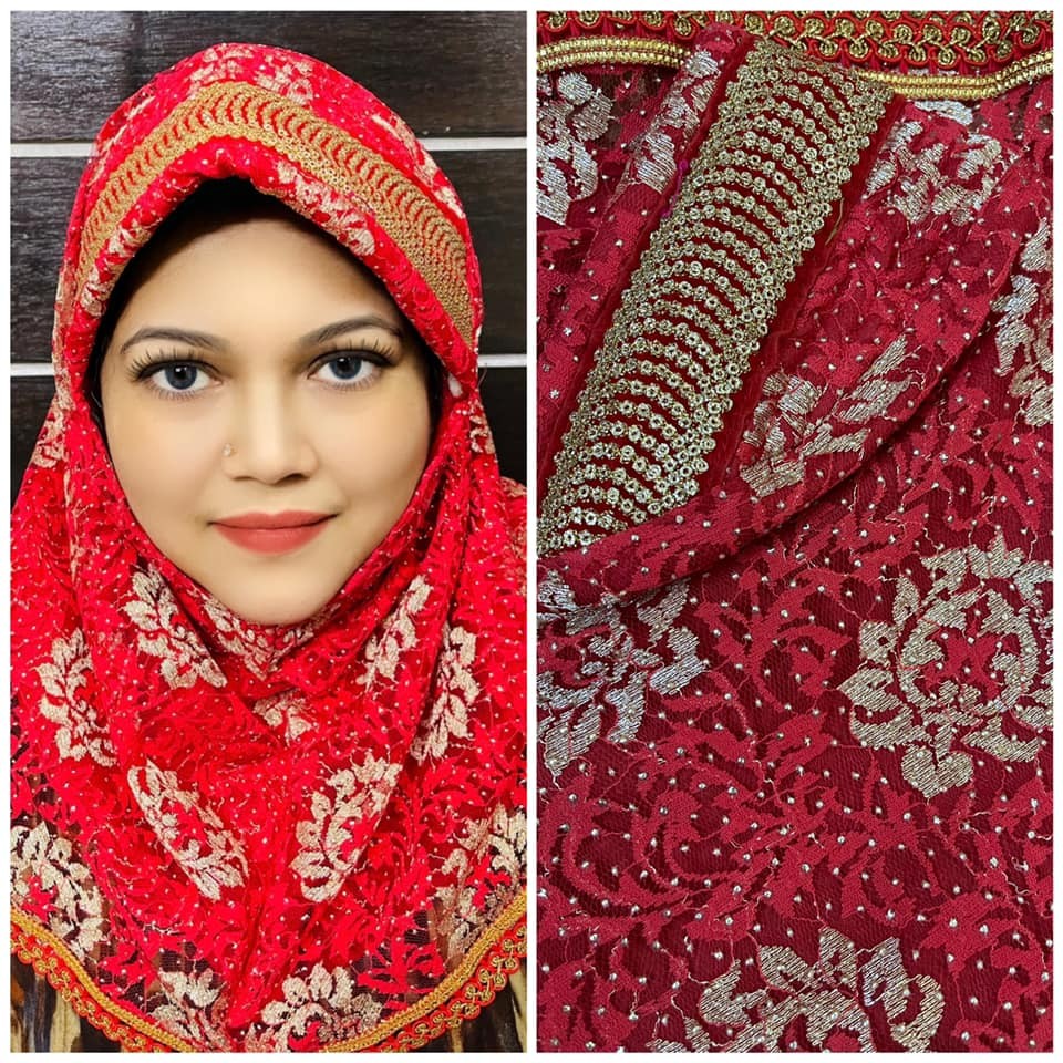 Short Party Hijab
