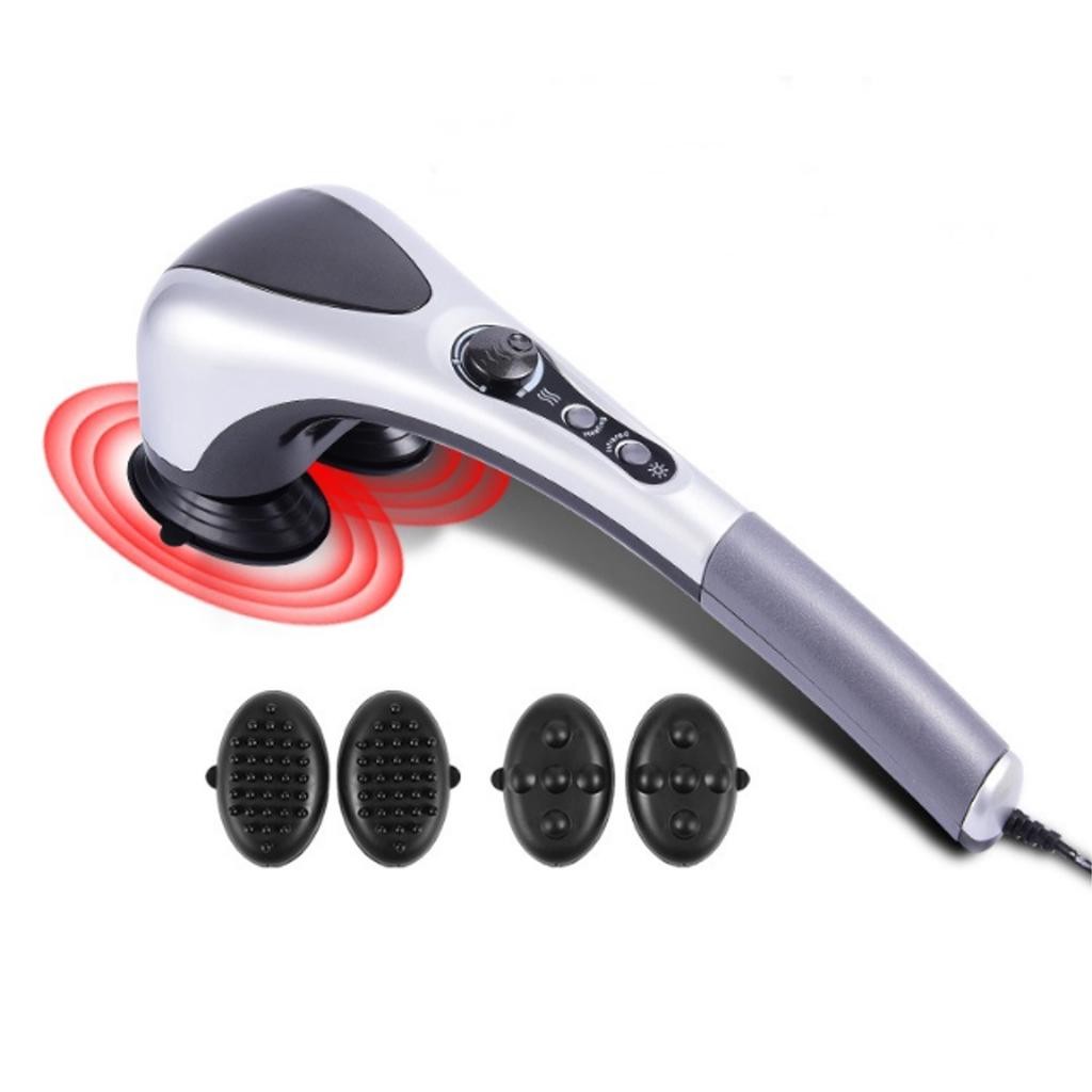 Electric Body Massager (Double Head) with Vibration and Infrared Heat Function