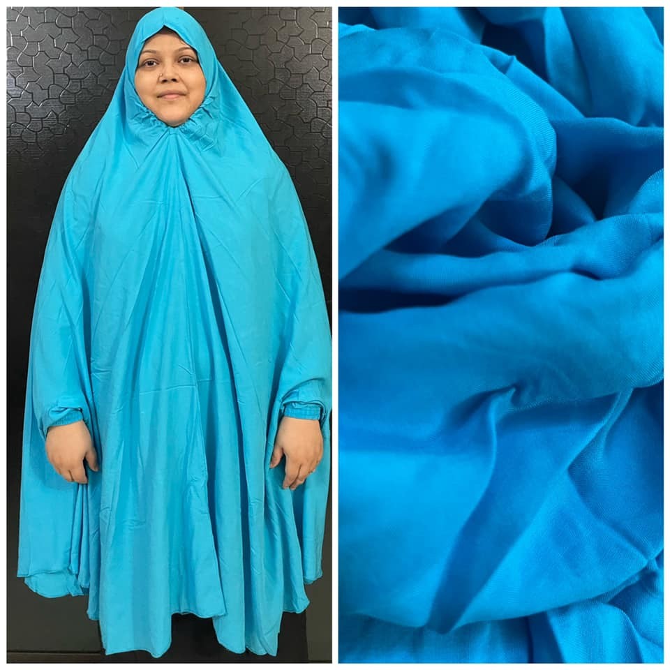 Long Linen Plain Salat khimar